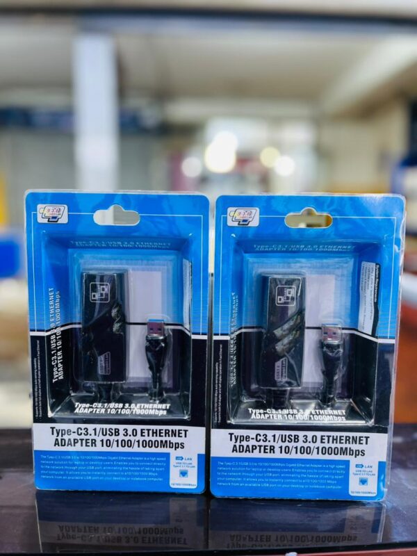 Type-C 3.1 & USB 3.0 Gigabit Ethernet Adapter 10/100/1000Mbps