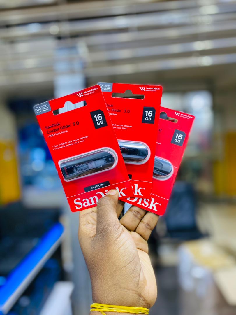 SanDisk Cruzer Glide 16GB USB 3.0 Flash Drive - Fast & Secure Storage